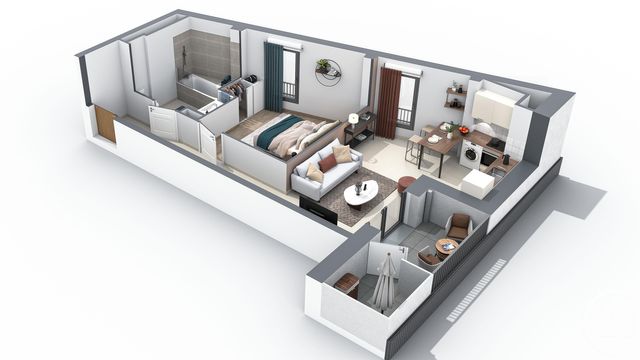 Appartement T2 &agrave; vendre - 2 pi&egrave;ces - 45,90 m2 - Annecy - 74 - RHONE-ALPES