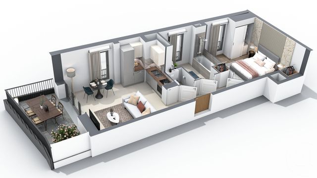 Appartement T2 &agrave; vendre - 2 pi&egrave;ces - 42,70 m2 - Annecy - 74 - RHONE-ALPES