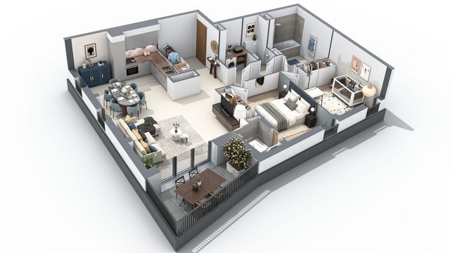 Appartement T3 &agrave; vendre - 3 pi&egrave;ces - 68,60 m2 - Annecy - 74 - RHONE-ALPES