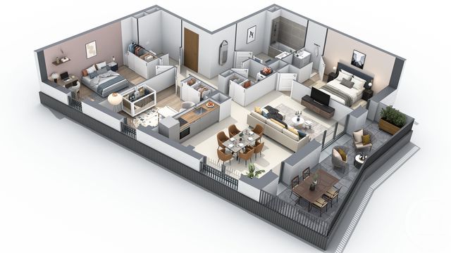 Appartement T4 &agrave; vendre - 4 pi&egrave;ces - 80,60 m2 - Annecy - 74 - RHONE-ALPES