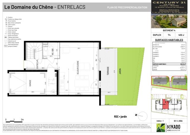 Maison &agrave; vendre - 4 pi&egrave;ces - 88,29 m2 - Entrelacs - 73 - RHONE-ALPES
