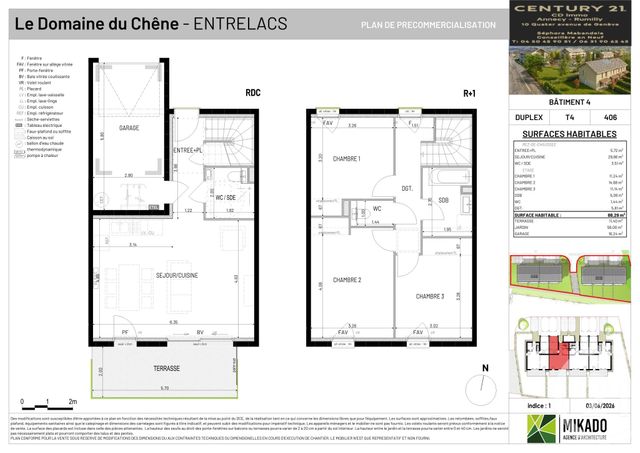 Maison &agrave; vendre - 4 pi&egrave;ces - 88,29 m2 - Entrelacs - 73 - RHONE-ALPES