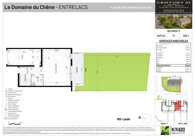 Maison &agrave; vendre - 4 pi&egrave;ces - 88,29 m2 - Entrelacs - 73 - RHONE-ALPES