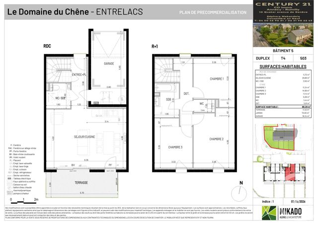 Maison &agrave; vendre - 4 pi&egrave;ces - 88,29 m2 - Entrelacs - 73 - RHONE-ALPES
