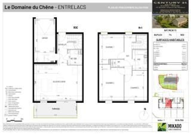 Maison &agrave; vendre - 4 pi&egrave;ces - 88,29 m2 - Entrelacs - 73 - RHONE-ALPES