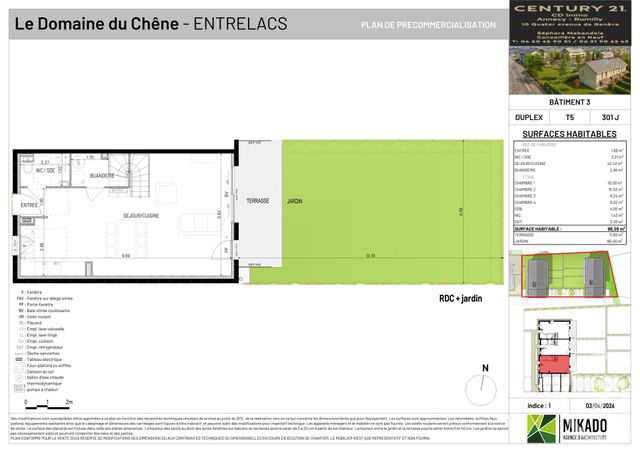 Maison &agrave; vendre - 5 pi&egrave;ces - 98,28 m2 - Entrelacs - 73 - RHONE-ALPES