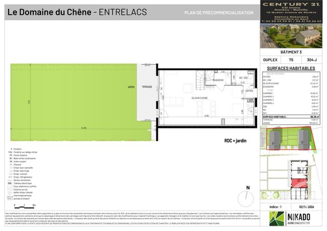 Maison &agrave; vendre - 5 pi&egrave;ces - 98,28 m2 - Entrelacs - 73 - RHONE-ALPES