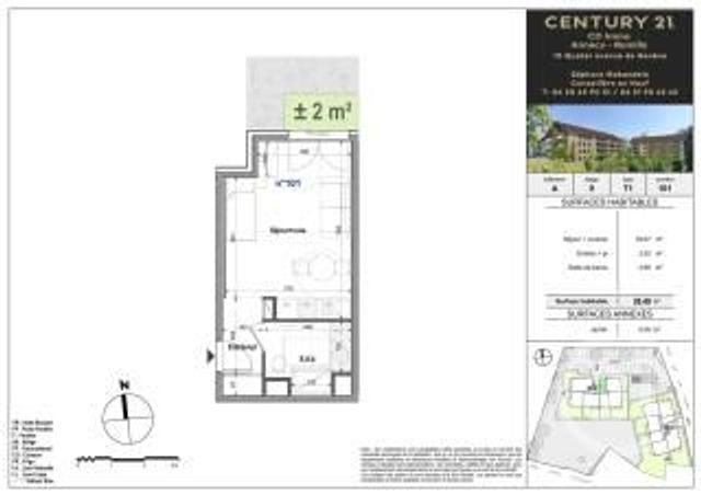 Appartement T1 &agrave; vendre - 1 pi&egrave;ce - 26,49 m2 - Faverges Seythenex - 74 - RHONE-ALPES